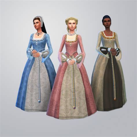 tudor dresses sims 4